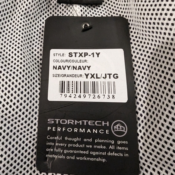 Stormtech Training Pant, XL youth, navy blue, new with tags - Picture 8 of 8
